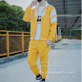 ဖက်ရှင် patchwork 2 အပိုင်းအစလက်ရှည် tracksuits ကိုသတ်မှတ်